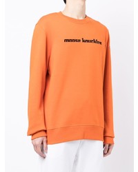 Sweat-shirt imprimé orange Moose Knuckles