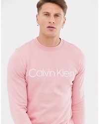 Sweat-shirt imprimé rose Calvin Klein