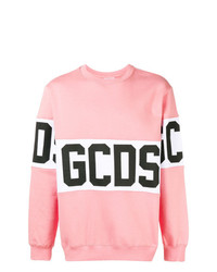 Sweat-shirt imprimé rose Gcds