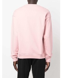 Sweat-shirt imprimé rose Moschino