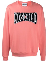 Sweat-shirt imprimé rose Moschino