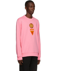 Sweat-shirt imprimé rose Burberry