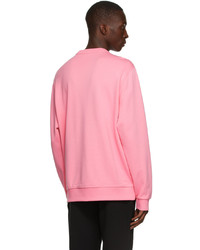 Sweat-shirt imprimé rose Burberry