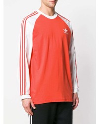Sweat-shirt imprimé rouge adidas