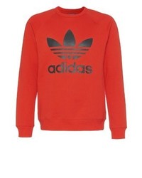 Sweat-shirt imprimé rouge adidas