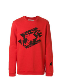 Sweat-shirt imprimé rouge Damir Doma