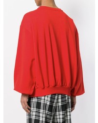 Sweat-shirt imprimé rouge Gosha Rubchinskiy