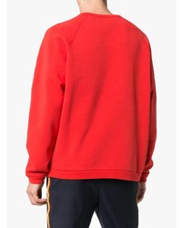 Sweat-shirt imprimé rouge Gucci