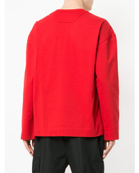 Sweat-shirt imprimé rouge Juun.J