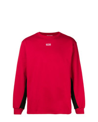 Sweat-shirt imprimé rouge Gcds