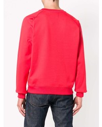 Sweat-shirt imprimé rouge Calvin Klein Jeans