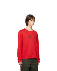 Sweat-shirt imprimé rouge Valentino