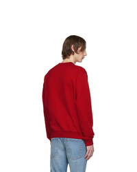Sweat-shirt imprimé rouge DSQUARED2