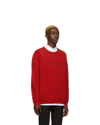 Sweat-shirt imprimé rouge Givenchy