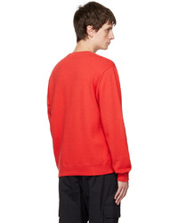 Sweat-shirt imprimé rouge Undercover