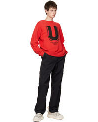 Sweat-shirt imprimé rouge Undercover