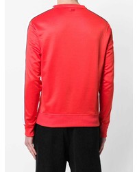 Sweat-shirt imprimé rouge AMI Alexandre Mattiussi