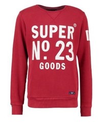 Sweat-shirt imprimé rouge Superdry