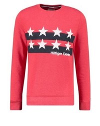 Sweat-shirt imprimé rouge Tommy Hilfiger