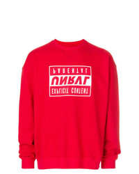 Sweat-shirt imprimé rouge Unravel Project