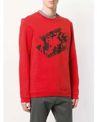 Sweat-shirt imprimé rouge Damir Doma