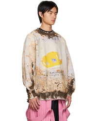 Sweat-shirt imprimé tie-dye beige Kidill