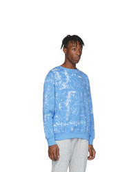 Sweat-shirt imprimé tie-dye bleu clair Clot