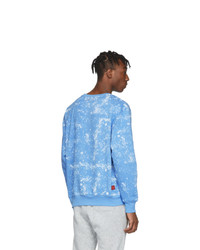 Sweat-shirt imprimé tie-dye bleu clair Clot