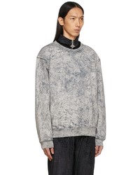 Sweat-shirt imprimé tie-dye gris Han Kjobenhavn