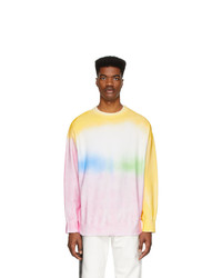 Sweat-shirt imprimé tie-dye multicolore