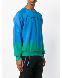 Sweat-shirt imprimé turquoise Cottweiler