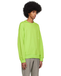 Sweat-shirt imprimé vert foncé Wooyoungmi