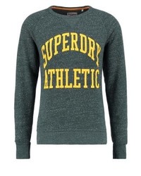 Sweat-shirt imprimé vert foncé Superdry