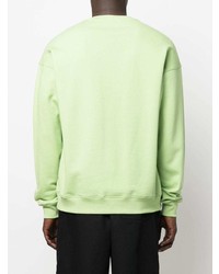 Sweat-shirt imprimé vert menthe Moschino