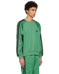 Sweat-shirt imprimé vert Needles