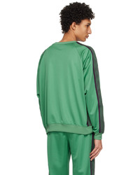 Sweat-shirt imprimé vert Needles