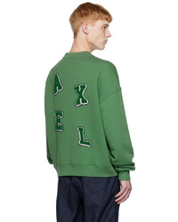 Sweat-shirt imprimé vert Axel Arigato