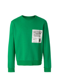 Sweat-shirt imprimé vert Maison Margiela
