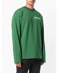 Sweat-shirt imprimé vert Calvin Klein 205W39nyc