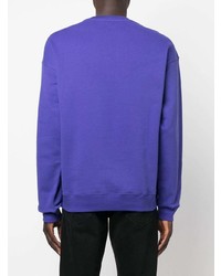 Sweat-shirt imprimé violet Moschino