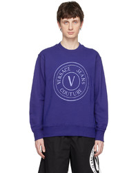 Sweat-shirt imprimé violet VERSACE JEANS COUTURE