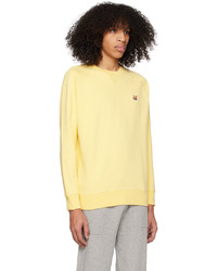 Sweat-shirt jaune MAISON KITSUNÉ