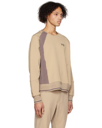 Sweat-shirt marron clair Y-3