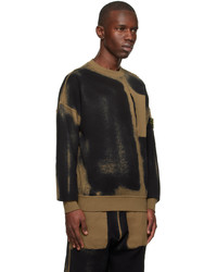 Sweat-shirt marron clair Stone Island