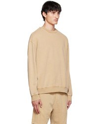 Sweat-shirt marron clair Ksubi