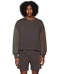 Sweat-shirt marron Eckhaus Latta