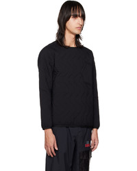 Sweat-shirt matelassé noir Snow Peak