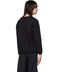 Sweat-shirt matelassé noir Snow Peak