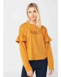 Sweat-shirt moutarde