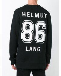 Sweat-shirt noir Helmut Lang